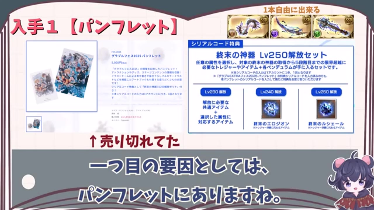 グラブルEXTRAフェス2025 終末の神器Lv250解放セット 終末の神器